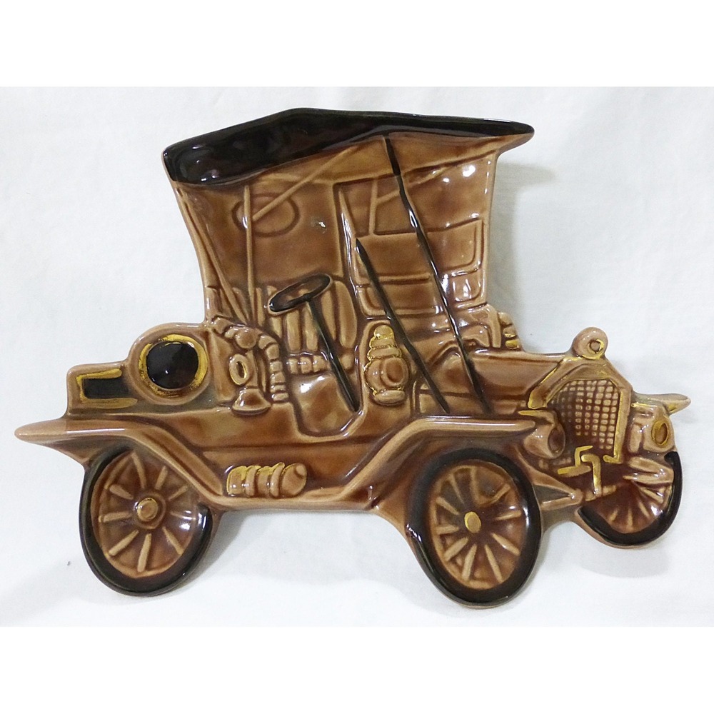 Vtg joaquin california usa pottery model a porcelain brown home decor farmhouse